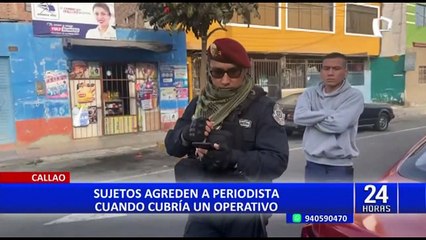 Callao: golpean a reportero que denunciaba a autos mal estacionados