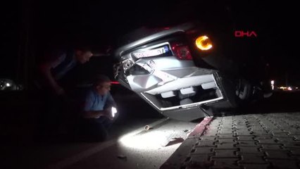 TİLKİYE ÇARPMAMAK İÇİN MANEVRA YAPTI KARŞI ŞERİDE TAKLA ATTI