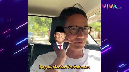 Menparekraf RI Sandiaga Uno Dapat Kejutan Dari Prabowo