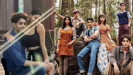 Suhana Khan Agastya Nanda की LAP पर बैठे VIRAL,The Archies Movie BTS| Boldsky *Entertainment