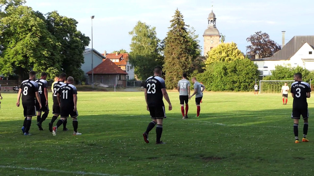 Das 2:0 für die SG Werratal gegen den 1. FC Gimte durch Leon Fromm