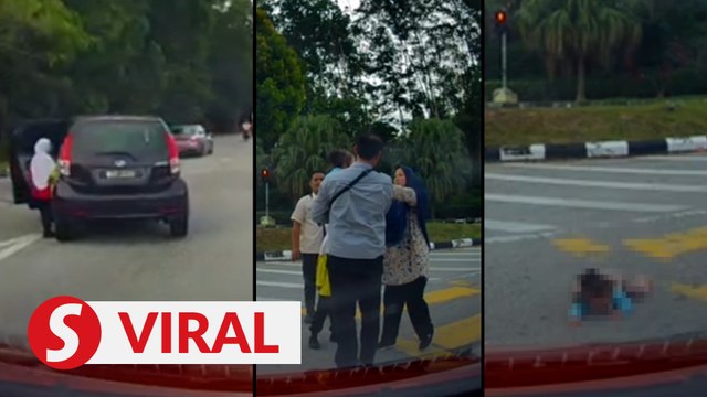 Police investigating viral video of child falling out of moving car