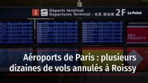 Aéroports de Paris : plusieurs dizaines de vols annulés à Roissy