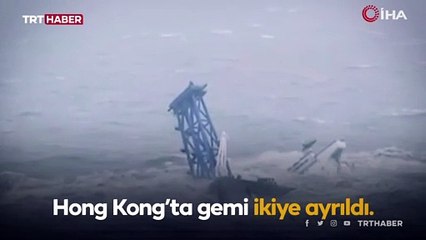 Hong Kong'da gemi ikiye ayrıldı: Onlarca kişi kayıp