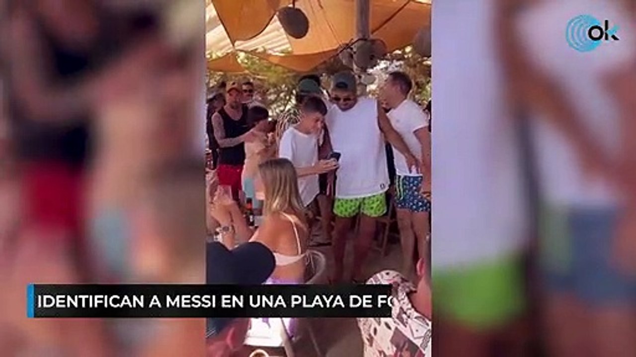 Identifican a Messi en una playa de Formentera y pasa esto