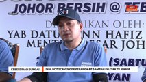 Kebersihan Sungai | Dua bot scavenger perangkap sampah diletak di Johor