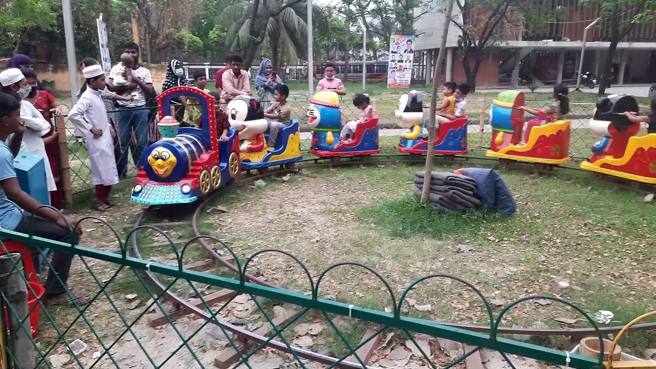 Train journey to the park