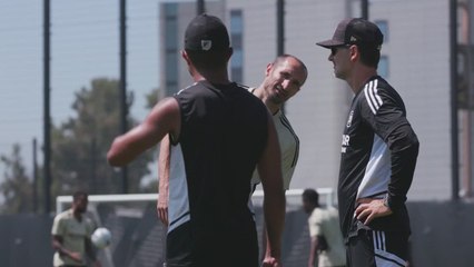 Giorgio Chiellini trains with LAFC