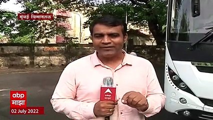 Eknath Shinde Exclusive : एकनाथ शिंदे गटाचे विमानातील Exclusive दृश्य 'माझा'वर ABP Majha