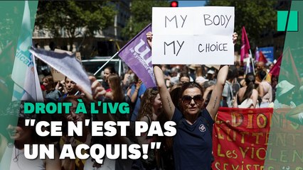 Manifestation pour le droit à l'IVG: "ce n'est pas un acquis!"