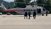 Binali Yıldırım'ı Bursa'ya götüren helikopter Bilecik'te acil iniş yaptı! Pilot hastaneye kaldırıldı