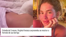 Com contração, Virgínia Fonseca mostra barriga de gravidez com formato diferente. Foto!