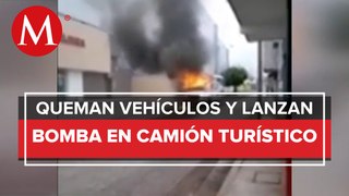 Grupos indígenas queman 7 vehículos y cierran carreteras en Michoacán