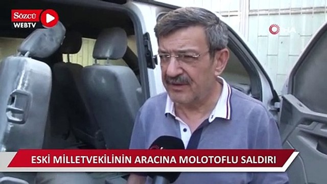Maltepe’de eski milletvekilinin aracına molotoflu saldırı