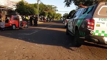 Confusão em acidente mobiliza Guarda Municipal no Floresta