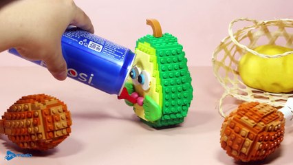 LEGO FAST FOOD MUKBANG  버거 먹다, 프라이드 치킨 KFC - 스톱모션 요리 & Lego ASMR