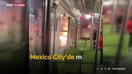 Raylara şemsiye düştü, metroda yangın çıktı