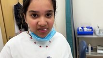 شفا خلعت سنها عند دكتور الاسنان !!