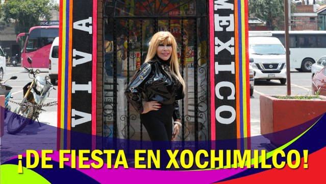 La 'Tigresa del Oriente ' se fue de fiesta a Xochimilco