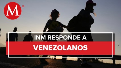 INM otorgará permisos temporales a caravana migrante venezolana