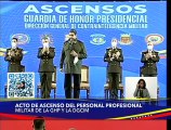 Jefe de Estado lidera acto de ascensos de la Guardia de Honor Presidencial y DGCIM