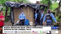 Balacera deja cinco personas muertas en San Lorenzo, Valle