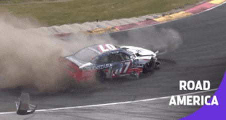 Cole Custer wrecks after third brake issue at Road America