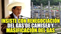 GAS DE CAMISEA: PEDRO CASTILLO INFORMÓ SOBRE LA RENEGOCIACIÓN Y MASIFICACIÓN DEL GAS NATURAL
