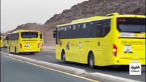 تطبيق اختبار القيادة وتجربة الطريق لحافلات الحجاج من مشعر منى إلى عرفات