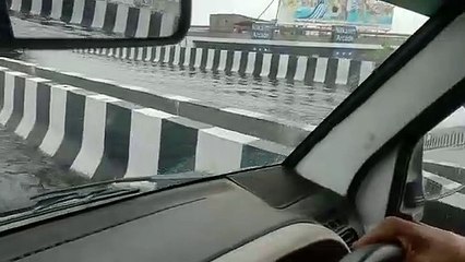 Gujarat Heavy Rain डीसा का एलिवेटेड ब्रिज बना स्वीमिंग पूल