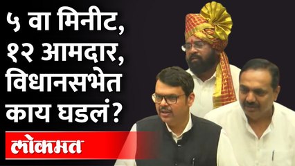 विधानसभेत पहिल्याच मिनिटाला टोमणेबाजी, काय घडलं? Devendra Fadnavis | Eknath Shinde | Jayant Patil