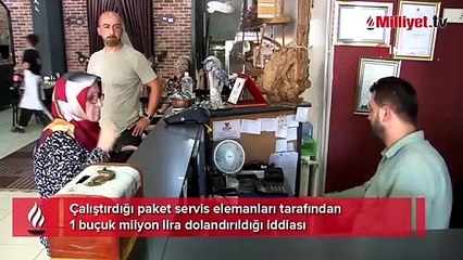 Çalıştırdığı paket servis elemanları tarafından 1 buçuk milyon lira dolandırıldı
