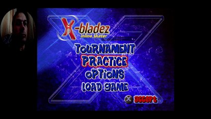 X-Bladez -,Inline Skater ps1 game review, intro, menu, and first minute of gameplay, play on 2020