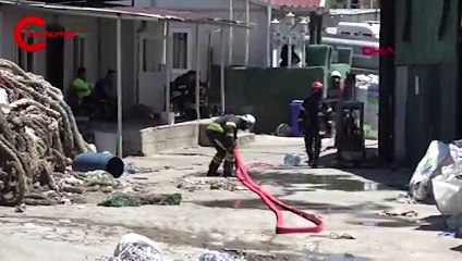 Kocaeli'de geri dönüşüm deposunda yangın