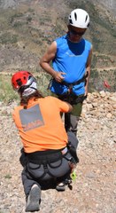 Görme engelli Türk dağcı Turhan, Viea Ferrata'ya tırmandı