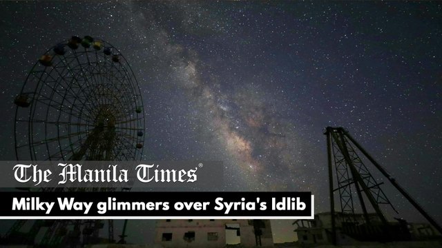 Milky Way glimmers over Syria's Idlib