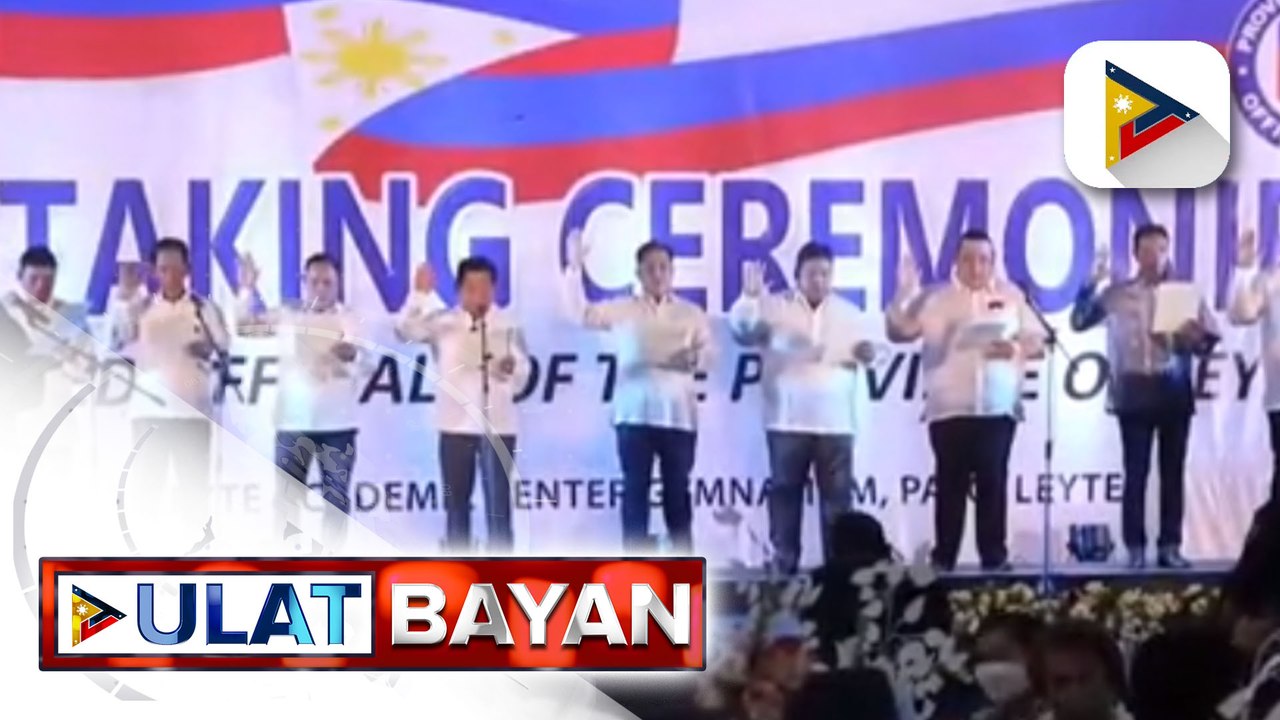 Mass oath taking ng mga bagong opisyal ng Leyte, ginanap sa bayan ng Palo