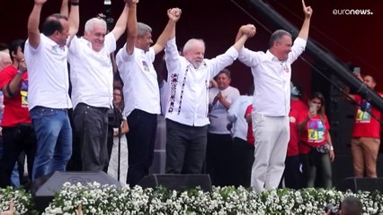 Lula da Silva em campanha