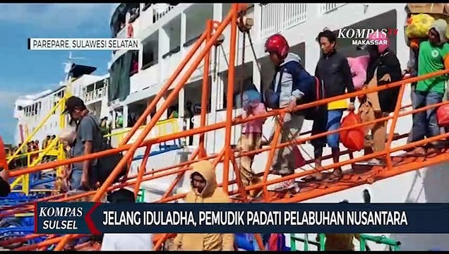 Jelang Idul Adha, Pemudik Padati Pelabuhan Nusantara Kota Pare-pare
