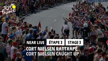 Cort Nielsen rattrapé / Cort Nielsen caught up - Étape 3 / Stage 3 - #TDF2022