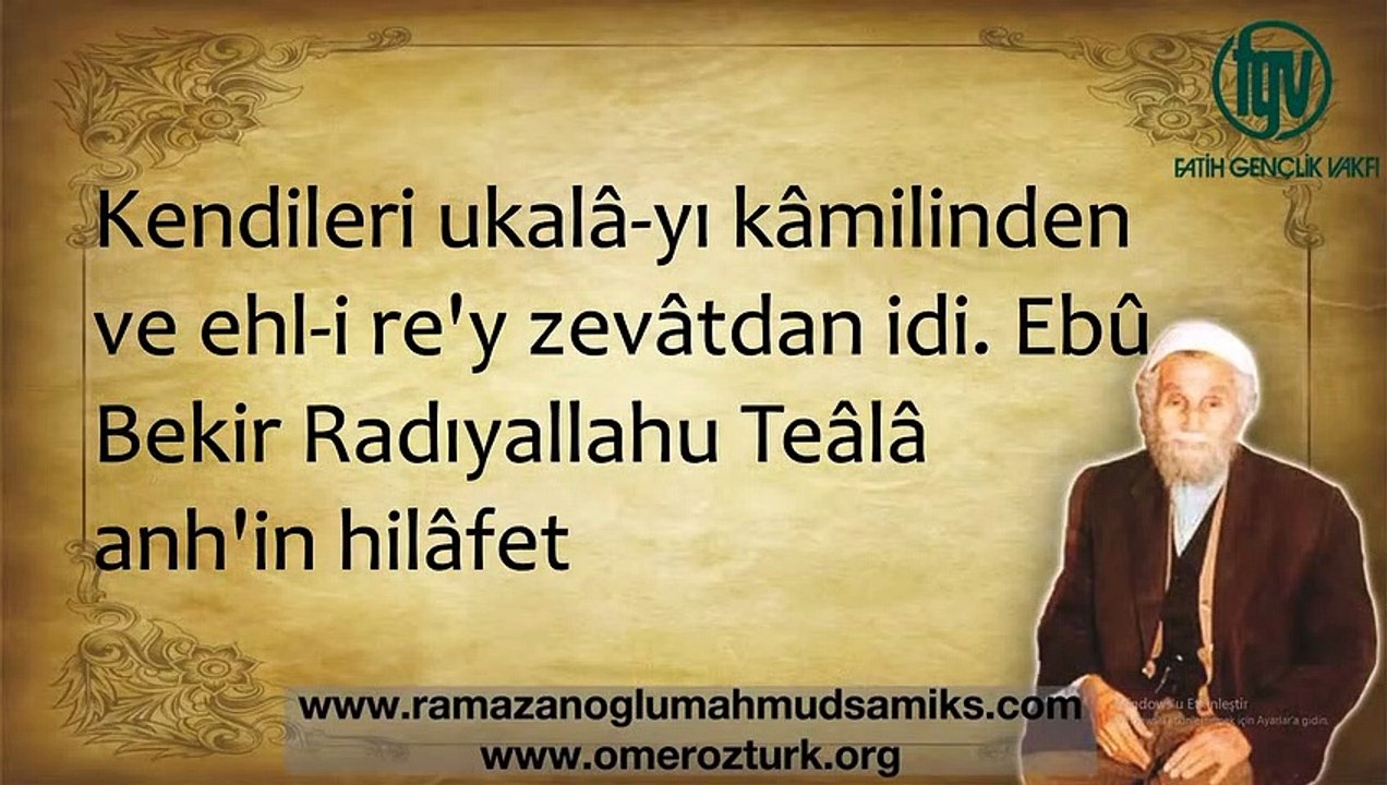 Hz. Üseyyid bin Hudayr (r.a.) Sohbeti _ Mahmud Sami Ramazanoğlu (ks)