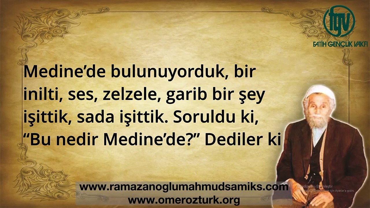 Hz. Mahmud Sami Ramazanoğlu (k.s.)'un Kendi Sesinden Abdurrahman b. Avf (r.a.) ve Cömertliği Sohbeti