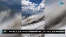 Cinco muertos por un desprendimiento en los Alpes italianos