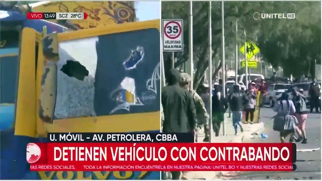 Camión con mercadería de contrabando es apedreado por una turba de personas en Cochabamba