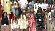 La princesa Leonor y la infanta Sofía acaban su primera visita oficial a Girona