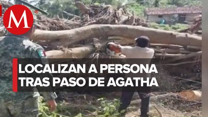 Localizan a una persona desaparecida tras el paso de Agatha en Oaxaca