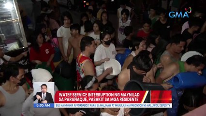 Water service interruption ng Maynilad sa Parañaque, pasakit sa mga residente | UB
