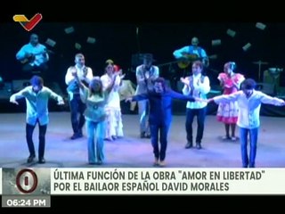 Obra "Amor en Libertad" cierra última función con total éxito en el Teatro Nacional de Caracas