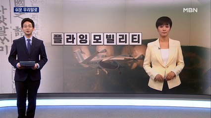 [김주하 AI 앵커와 쉬운 우리말로] '플라잉 모빌리티'를 우리말로 하면?