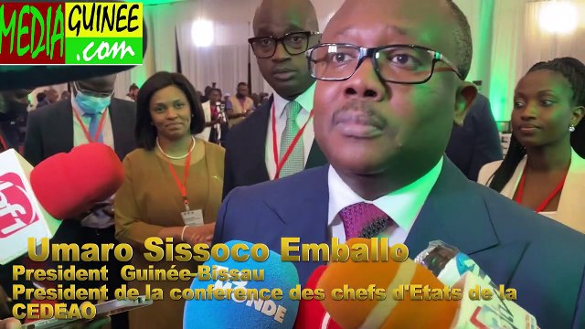 Umaro Sissoco Embaló élu président en exercice de la Cedeao : c'est historique...: